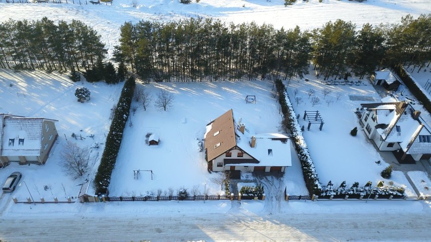 Szczecinek w okowach lodu i śniegu. Widok z pokładu drona GALERIA