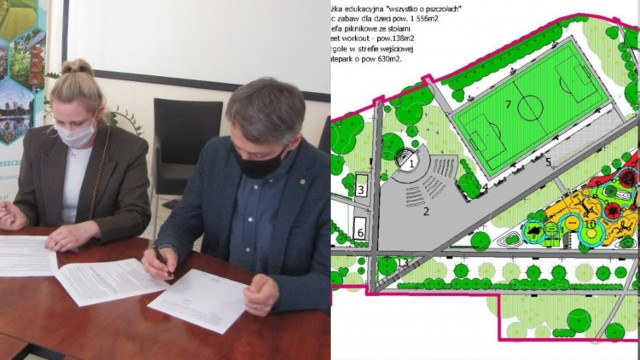 Umowa na przebudowę Parku Miejskiego przy ul. Dworcowej podpisana. Park w pełnej krasie zobaczymy w listopadzie 2022 roku.