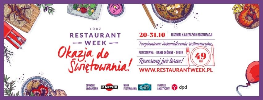 Łódź Restaurant Week. Jubileuszowa edycja rozpocznie się 20 października