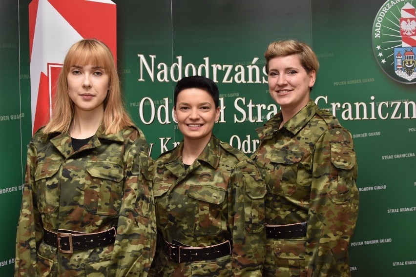 W Nadodrzańskim Oddziale Straży Granicznej jest 521 kobiet....
