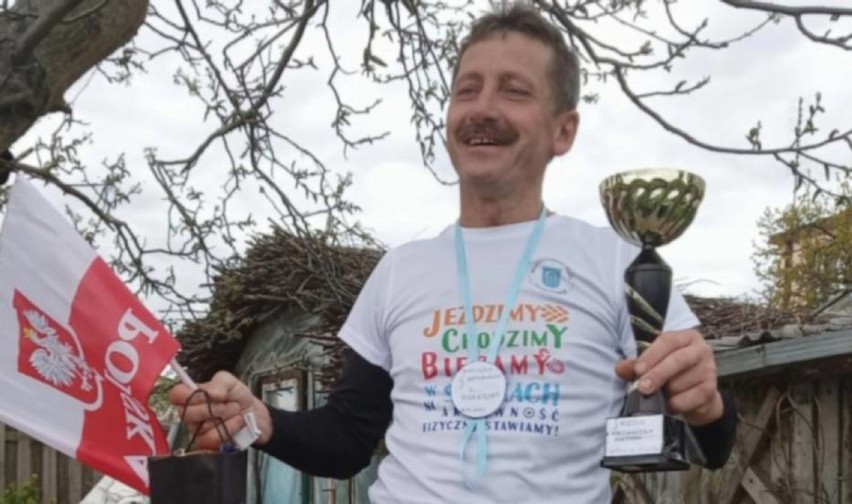 Leszek Białożyński przebiegł dystans maratonu wokół własnej...