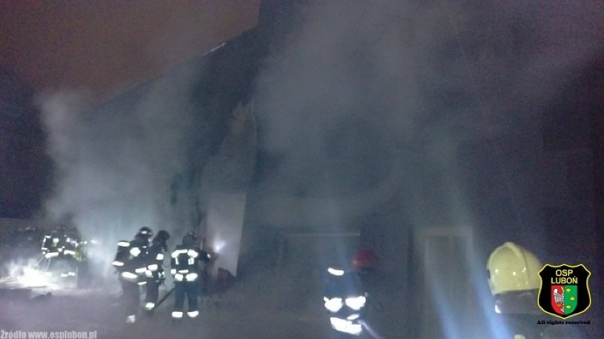 Olbrzymi pożar w Luboniu. Straty oszacowano na milion