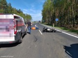 Kobiór: Wypadek motocyklisty na DK1. Droga była zablokowana, lądował LPR [ZDJĘCIA]