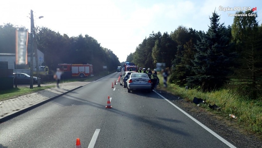 Wypadek w Boruszowicach. Zderzyły się trzy samochody, bo...