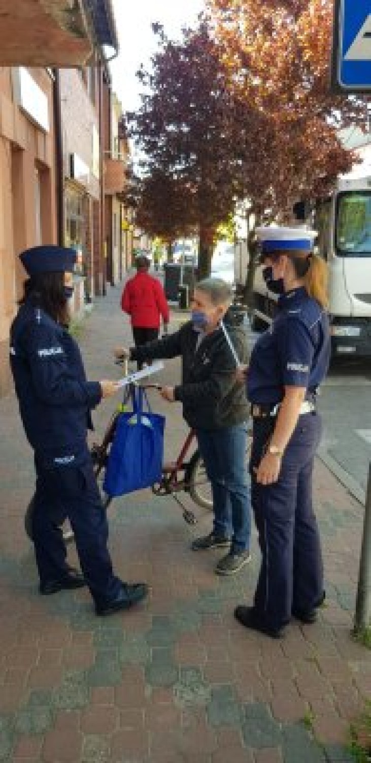 Policyjna akcja „NURD" w obronie pieszych i rowerzystów na ulicach Olkusza