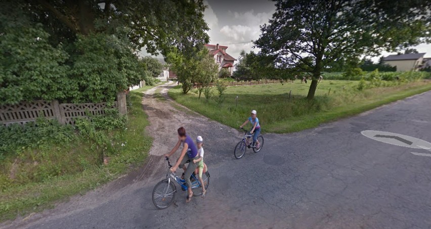 Gmina Czermin w Google Street View