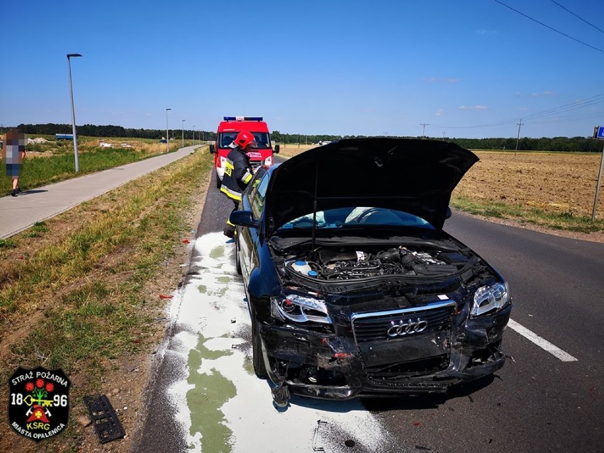 Zderzenia samochodów na trasie Opalenica - Grodzisk