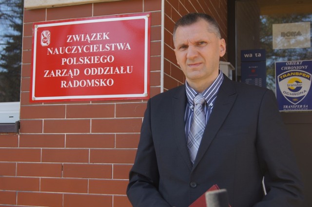 Adam Młynarski, prezes radomszczańskiego oddziału Związku Nauczycielstwa Polskiego