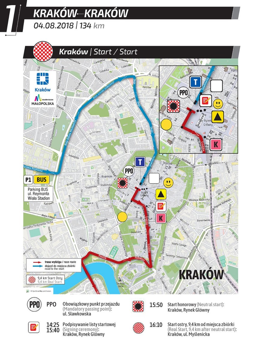 Tour de Pologne 2018 w Krakowie. Duże utrudnienia dla kierowców 