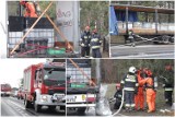Pożar naczepy z chemikaliami na drodze Lipno - Rypin. Było groźnie! [zdjęcia, wideo]