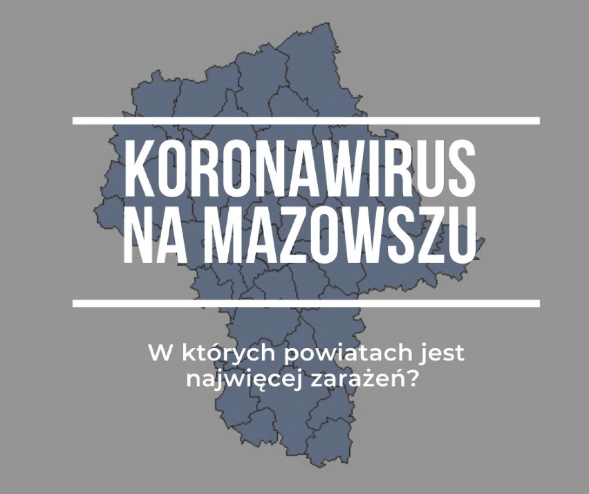 Koronawirus na Mazowszu. W których powiatach zaraziło się najwięcej osób?
