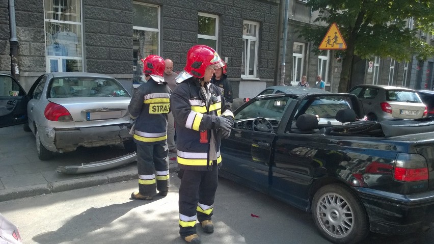 Wypadek na Więckowskiego w Łodzi. 3 czerwca 2015 r.