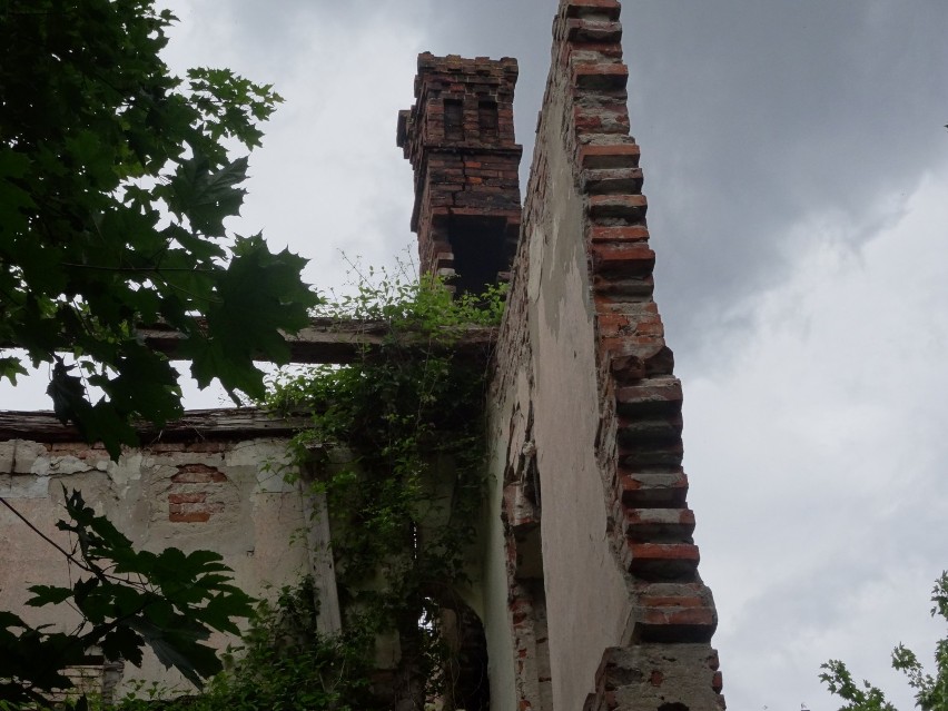 Zrujnowany pałac w Kuźnicy Czarnkowskiej
