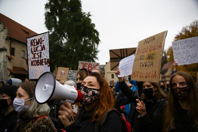 Tak wyglądał poprzedni protest kobiet w Krakowie