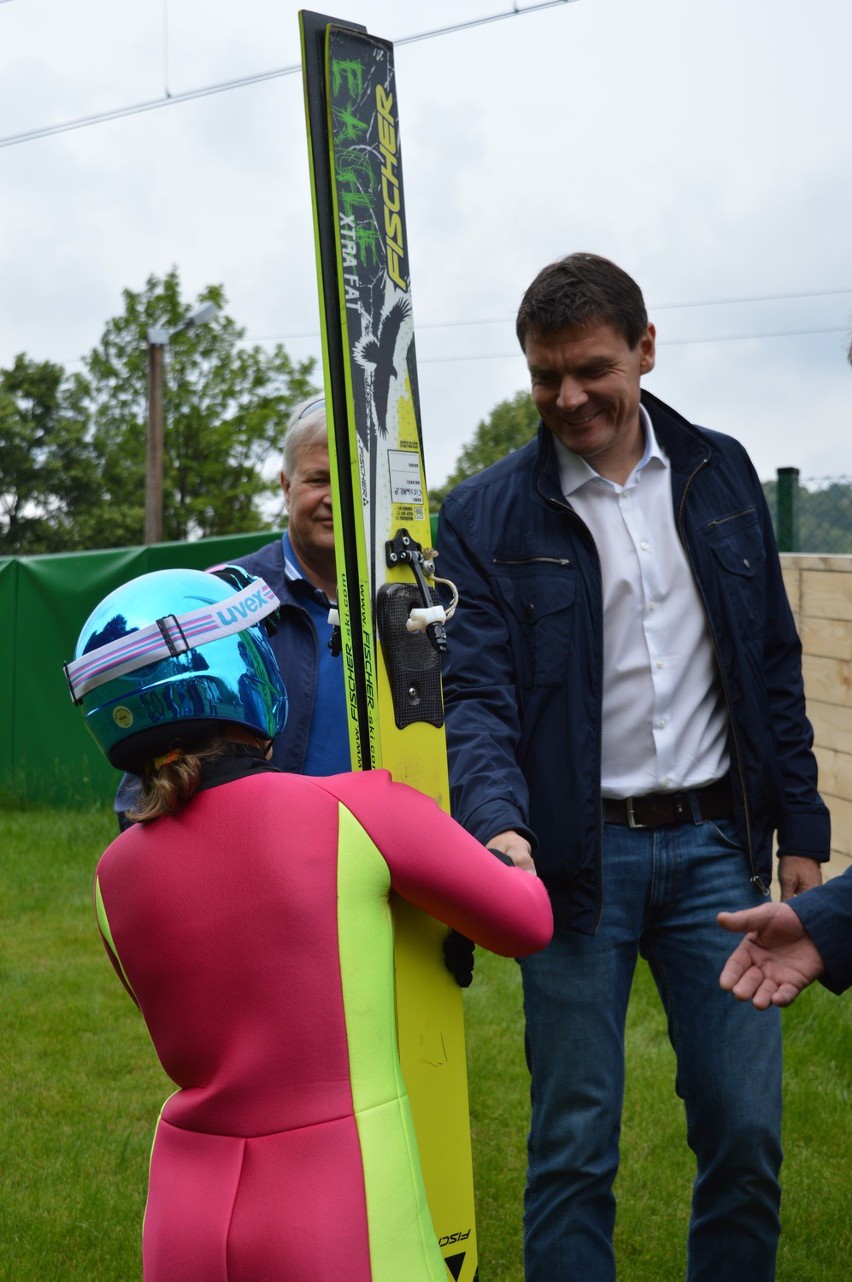 Minister Adam Korol na nowej skoczni w Wiśle