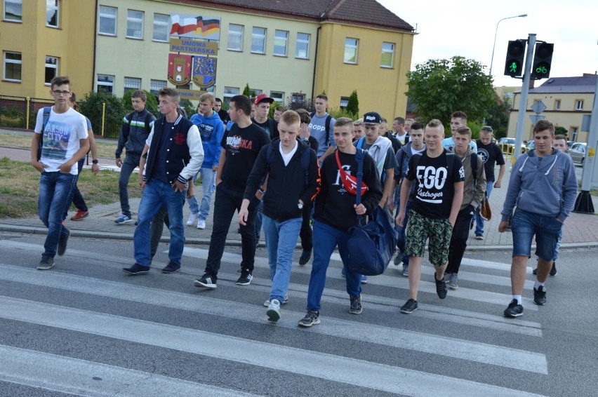 Protest uczniów ZST w Człuchowie