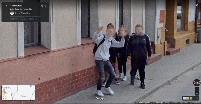 Mieszkańcy Żnina przyłapani przez kamery Google Street View...