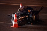 Wypadek motocyklisty na Jana Pawła II [zdjęcia]