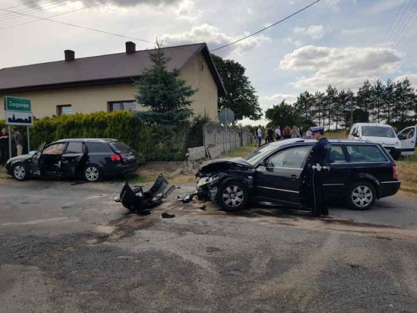 Gmina Wielgomłyny: Wypadek w Zagórzu, 4 osoby ranne 