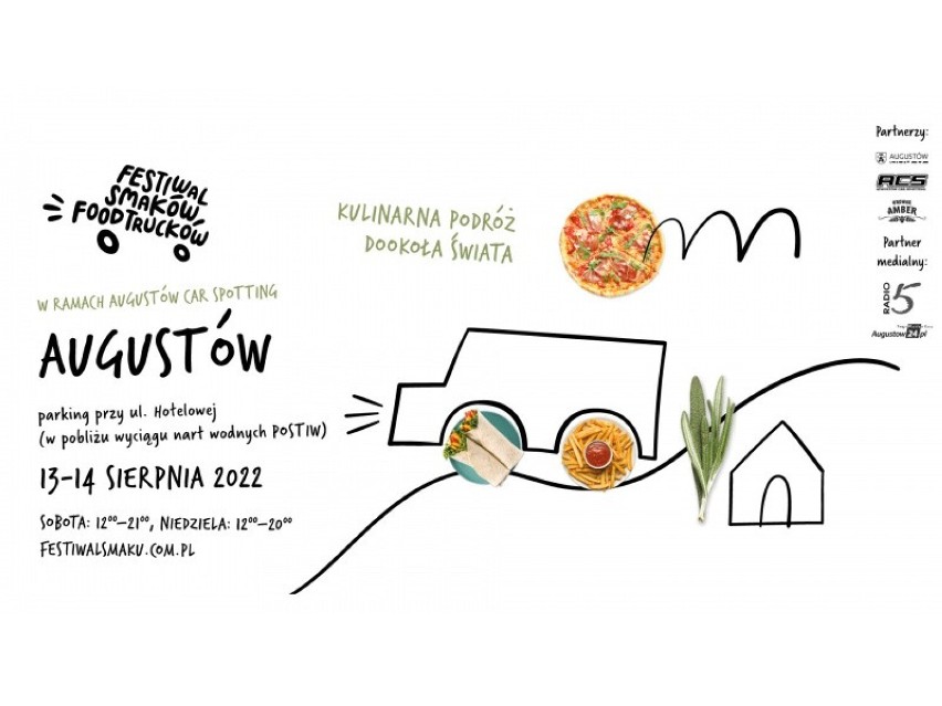 Augustów. Już w najbliższy weekend odbędzie się III Festiwal Smaków Food Trucków. Wydarzenie zorganizowane w ramach Augustów Car Spotting