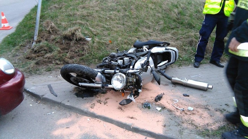 W wypadku w Somoninie ranny został motocyklista.