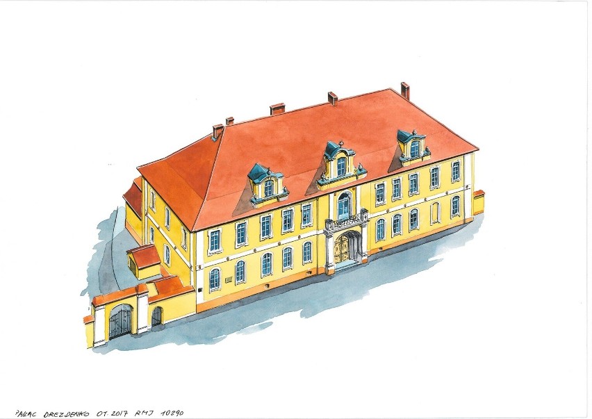 DREZDENKO. Późnobarokowy pałac wzniesiono w 1766 r. w...
