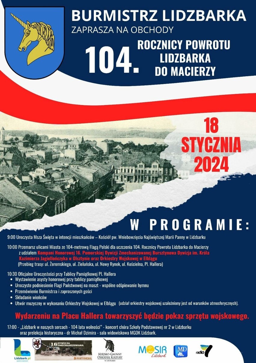 104 lata od powrotu Lidzbarka do Macierzy! - A my wziąć pamiętamy!