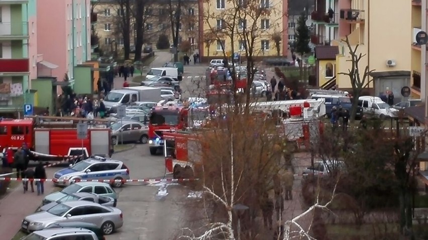 Pożar bloku przy ul. Pogodnej. Jedenaście osób rannych