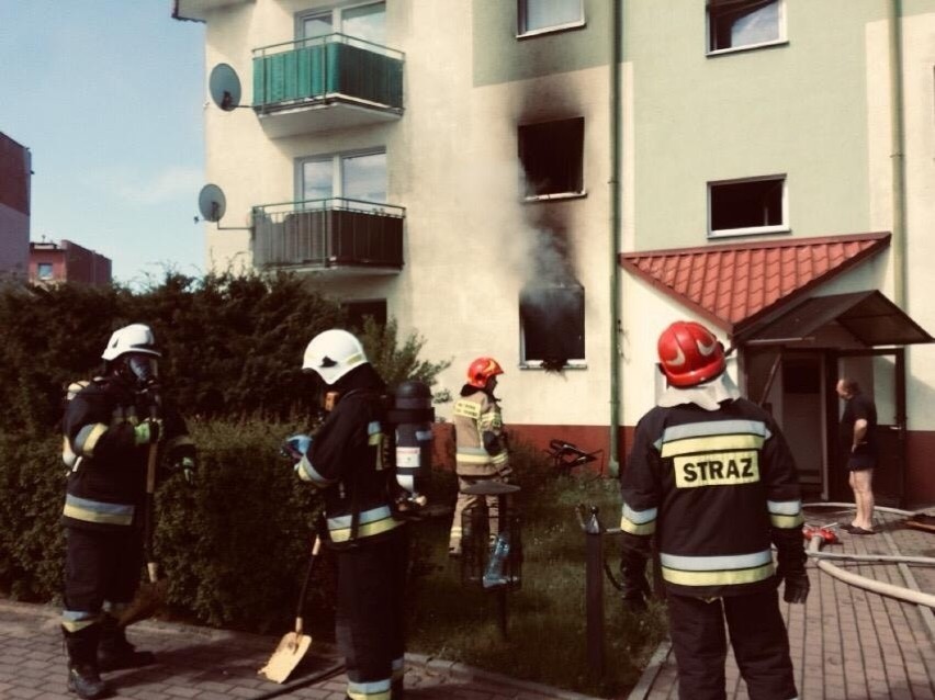 Pożar mieszkania w Nysie.