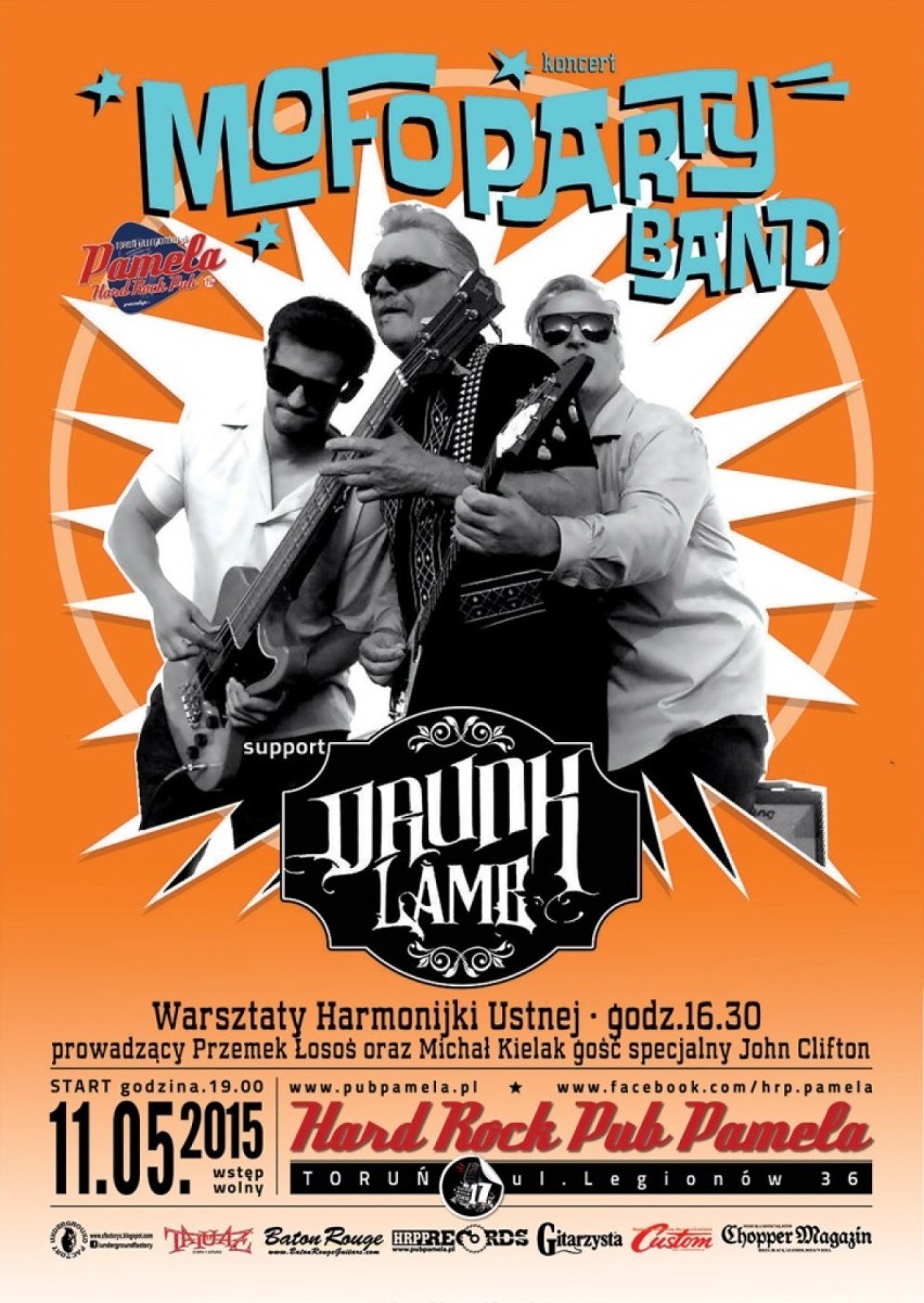 Koncert w Hrp Pamela: MOFO PARTY BAND oraz jako support DRUNK LAMB