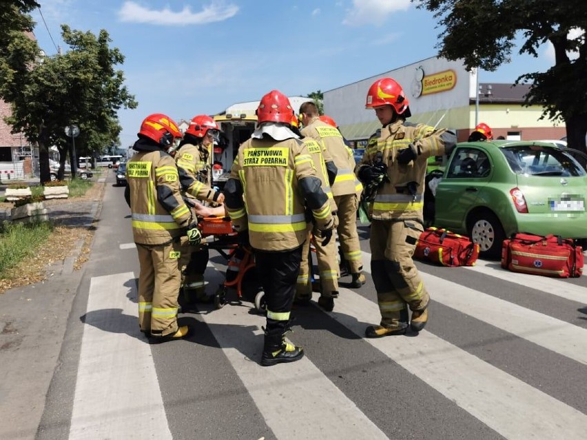 Wypadek na ulicy Kaliskiej we Włocławku