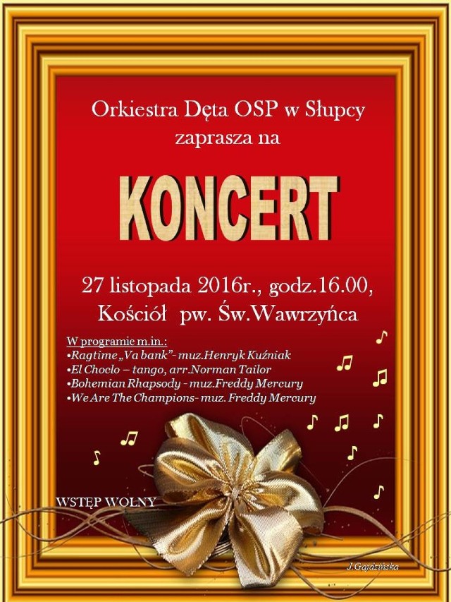 Orkiestra Dęta OSP w Słupcy zagra w kościele p.w. św. Wawrzyńca