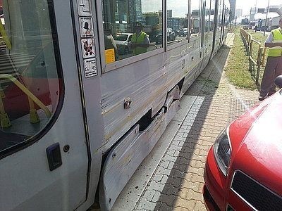 wypadek autobusu w Katowicach