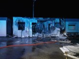 Nocny pożar w Pakszynku. Spłonął barak dla pracowników