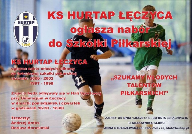 KS Hurtap szuka młodych talentów do szkółki futsalowej