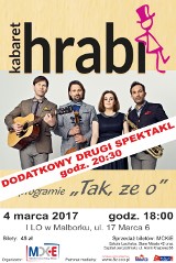 Będzie drugi występ kabaretu Hrabi w Malborku. Bilety na pierwszy zostały wyprzedane