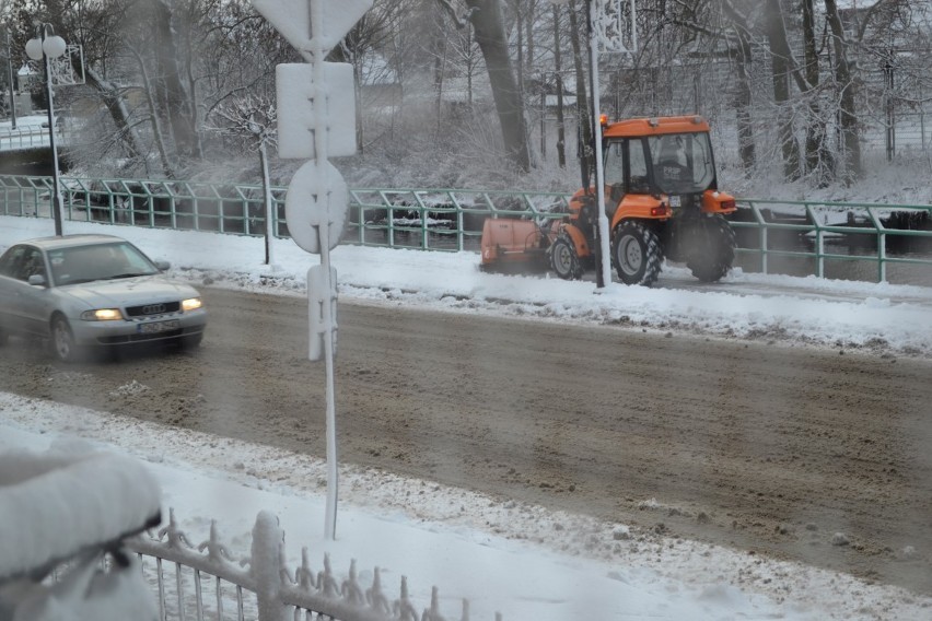 Pierwszy śnieg w powiecie nowodworskim w zimę 2013/14