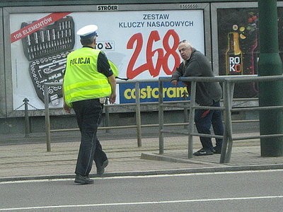 Policjanci z Sosnowca kontrolowali m.in. pieszych.