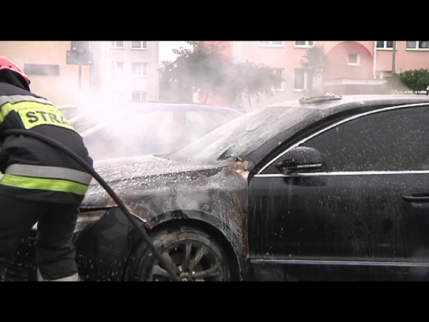 Pożar samochodu na ul. Fredry. Straty około 60 tys. złotych