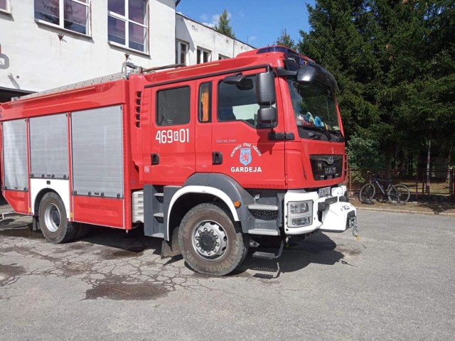 Do pożaru w Klasztorku skierowano zastępy strażackie z JRG Kwidzyn, OSP Rozajny, OSP Gardeja i OSP Wandowo