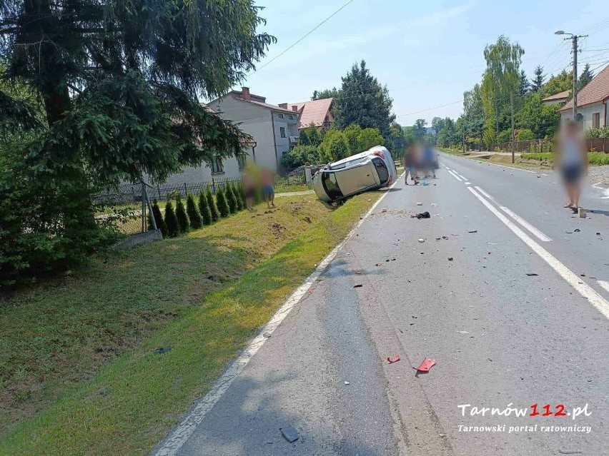 Wypadek miał miejsce na ul. Konopnickiej w Wojniczu. Droga...