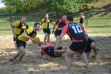 Turniej plażowego rugby [zdjęcia]