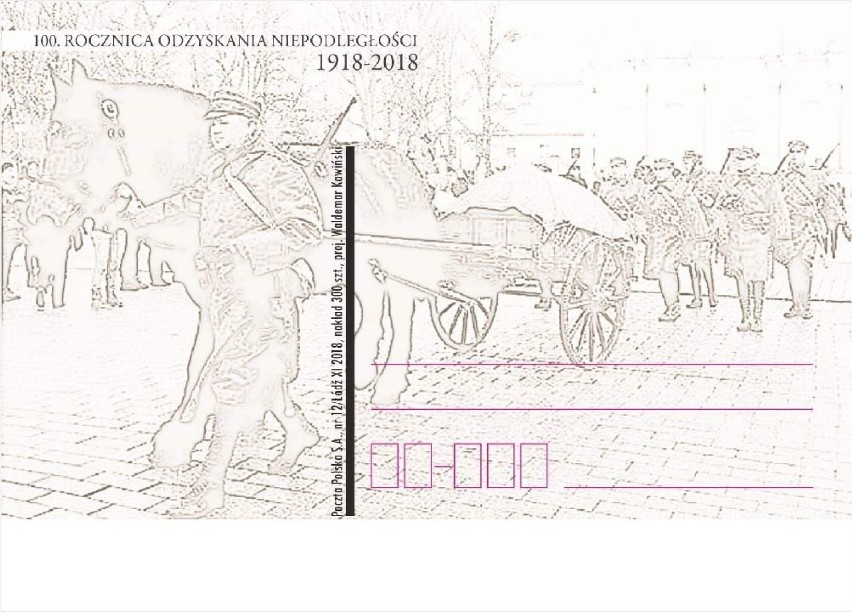 Łowickie znaczki pocztowe na 100-lecie odzyskania niepodległości przez Polskę [ZDJĘCIA]