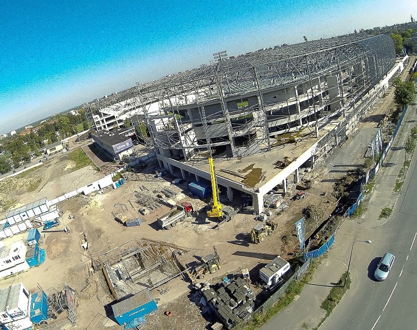 Stadion Górnika aktualne zdjęcia. Obejrzyjcie, jak powstaje najpiękniejszy stadion w regionie