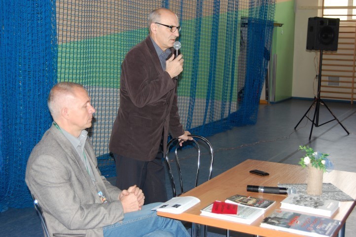 Andrzej Kołodziej, działacz pierwszej Solidarności spotkał się z młodzieżą bytowskiego ekonoma