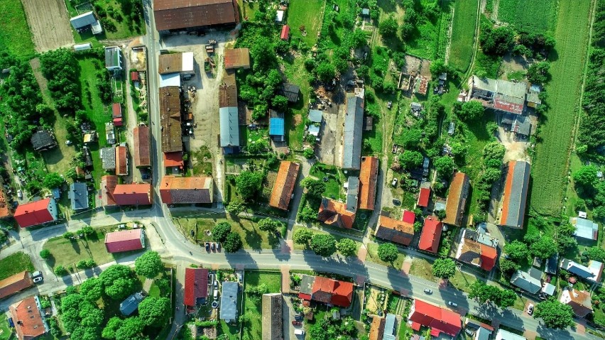 Święty Wojciech z lotu ptaka.