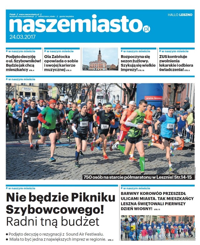 Bezpłatna gazeta NaszeMiasto Leszno będzie rozdawana w piątek w centrum miasta!