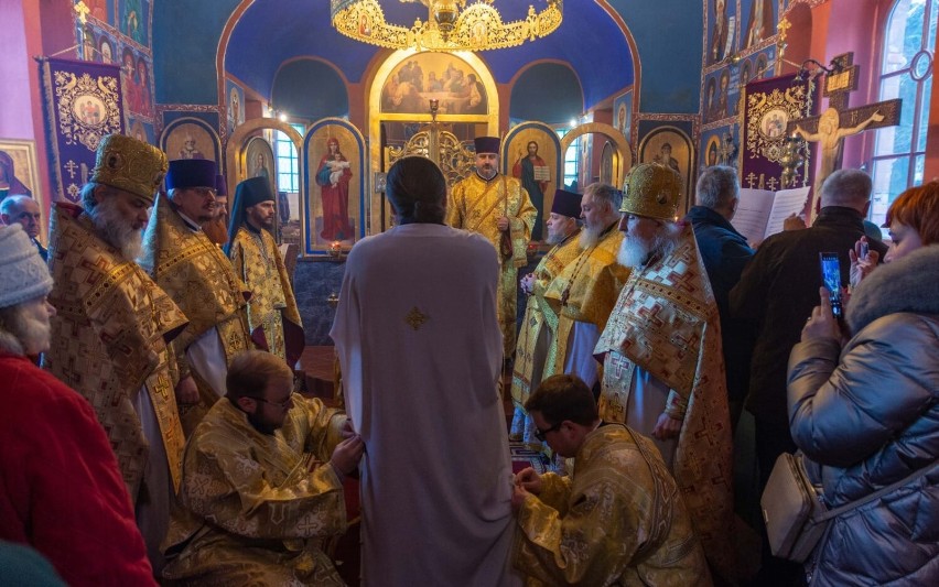 Wspaniała liturgia w cerkwi w Sokołowsku