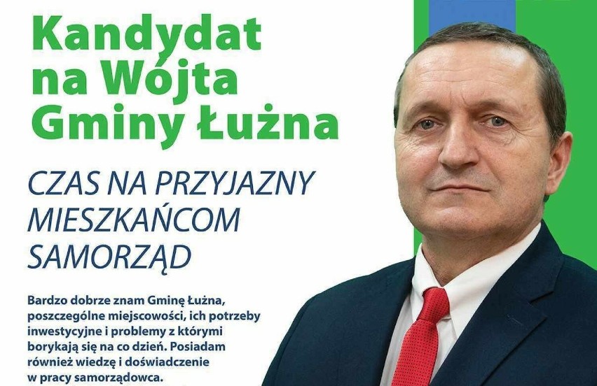 Dwóch kandydatów do fotela wójta gminy Łużna