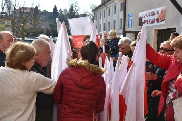 Flagi cieszyły się wielkim zainteresowaniem limanowian